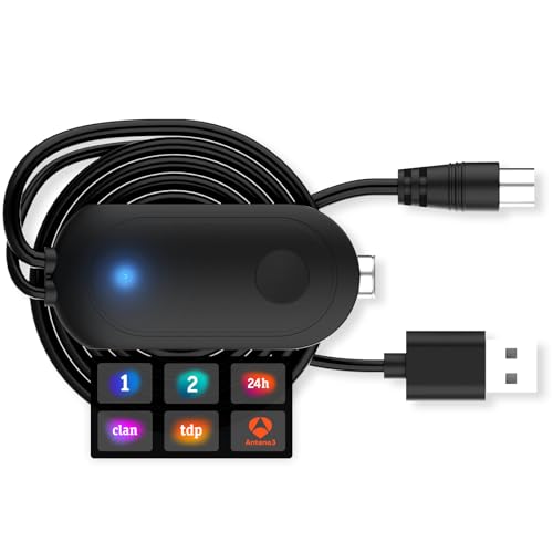 Amplificador Antena TV – Potenciador de Señal para Antena TDT/DVB-T2 – Compatible con Televisión Digital, Full HD y 4K UHD – Señal Estable y Clara – Instalación Fácil con Cable Coaxial