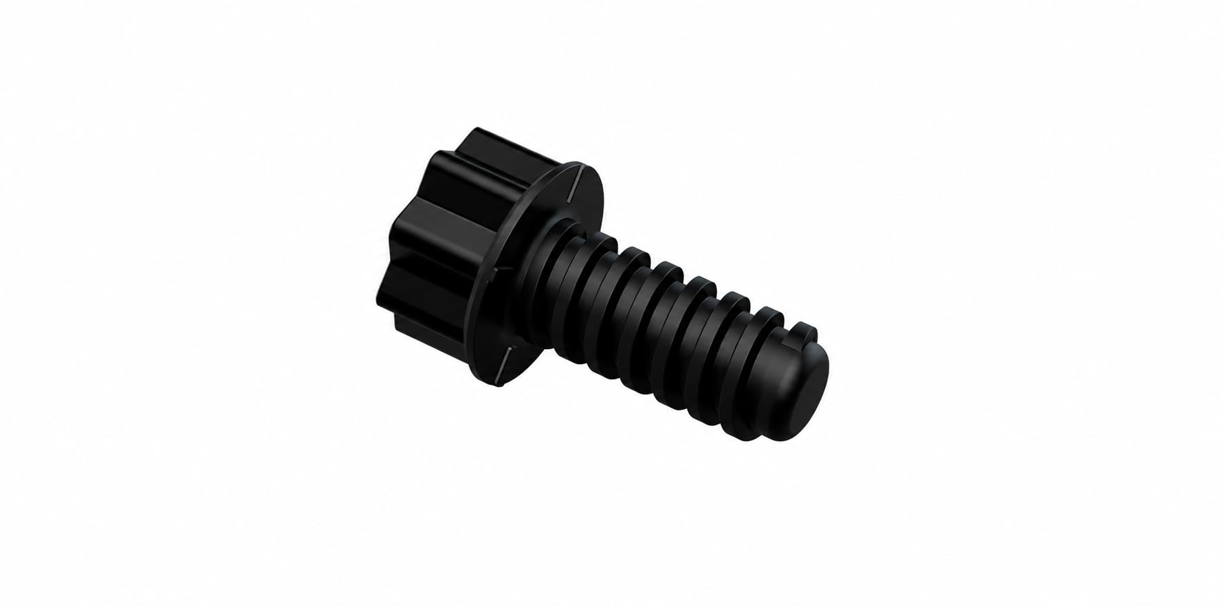 Kit de vis de rechange pour meubles de jardin compatibles avec Keter Allibert - 6 pièces (3-45 mm et 3-34 mm) + adaptateur universel/vis pour meubles de jardin ABS (noir)