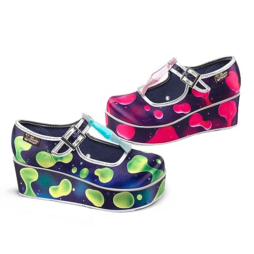 Image of Hot Chocolate Design Chocolaticas Women's Mary Jane Ballet Wedge, Lava Lamp, 10 AU