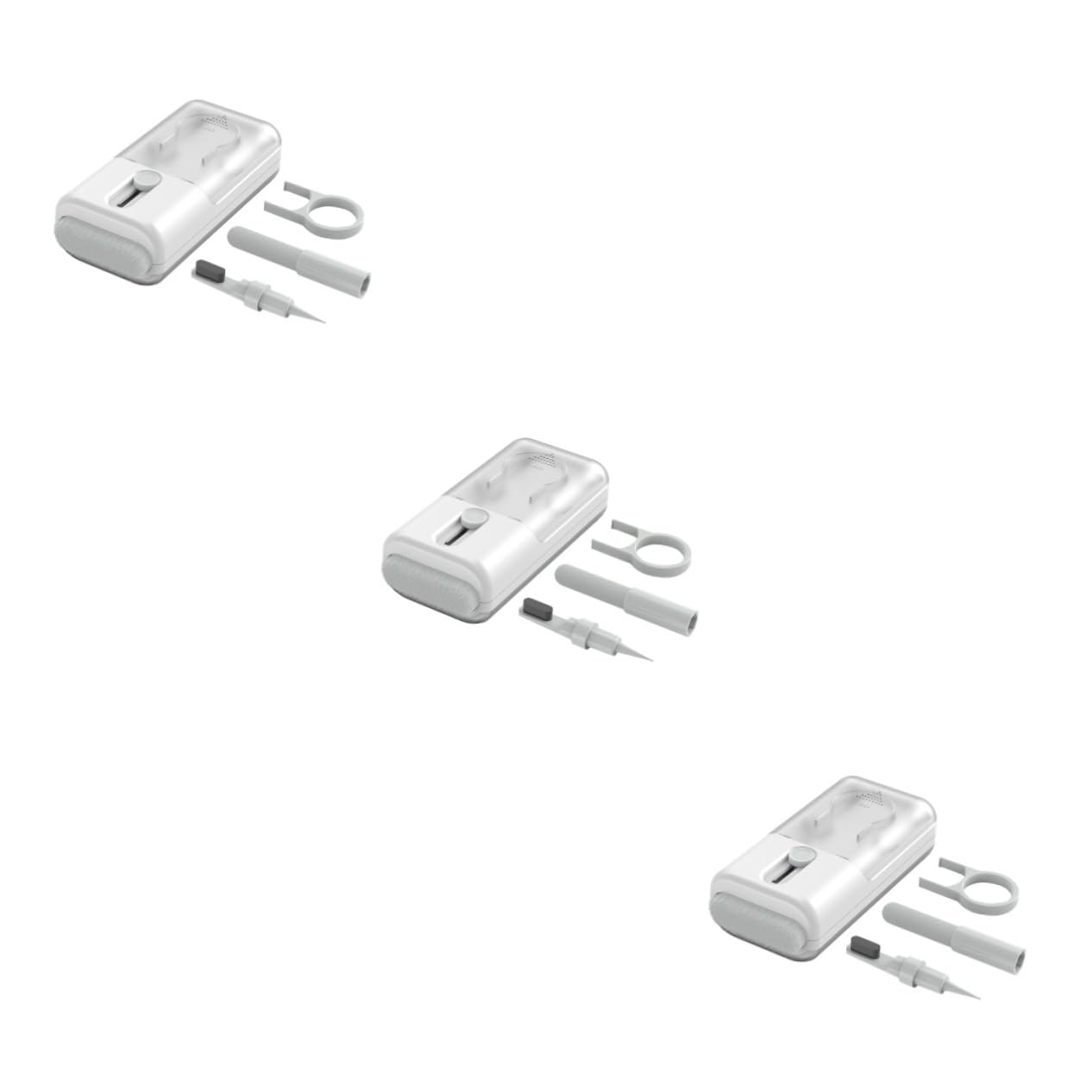TOYANDONA 3sets Kit di Pulizia Elettronica Multifunzione per Auricolari e Tastiere Strumento Pulitore per Headset e Smartphone Accessorio per Computer e Telefono Include Spazzola Morbida e