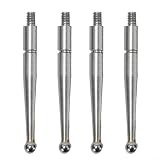4 Stück Indikatorpunkte mit 2 mm Hartmetall-Kugelspitze, M1.6 Gewindeschaft für Messgeräte 513-474 513-454 513-117 Serie, Verschleiß
