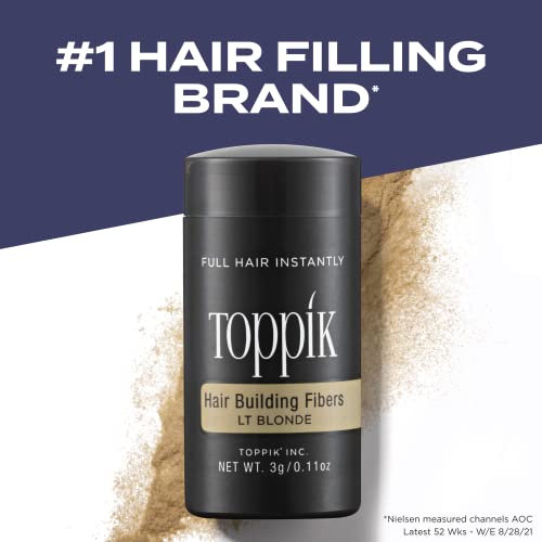 Image of Toppik Hair Building Fibers, Fill In Fine or Thinning Hair Instantly Thicker, Fuller Looking Hair 9 Shades,4 size options