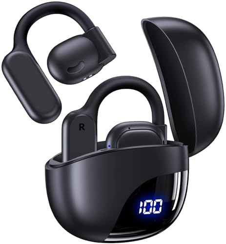 TAGRY Open Ear Earbuds Bluetooth Headphones 80Hrs Playtime Wireless Earbuds with Earhooks IPX7...