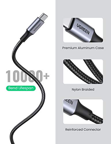 Cabo USB-C Ugreen para USB-C, USC tipo C 100 W cabo de carregamento PD para Apple MacBook Pro, Huawe