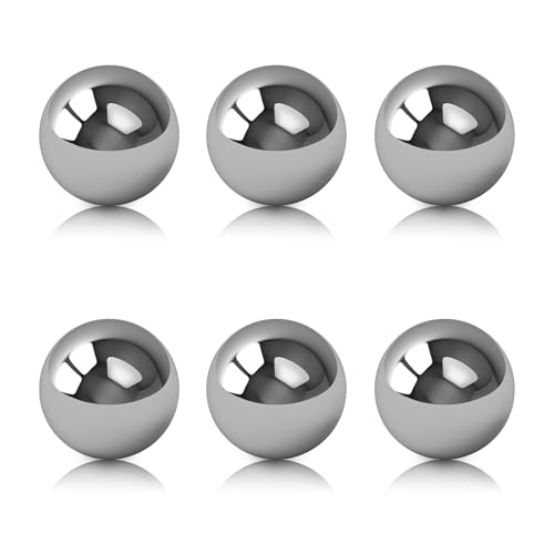 thirei Edelstahlkugel,Gartenkugel, Beobachtungskugel, Poliert Vollkugeln, für Haus Garten Ornament Dekorationen (6PACK-20MM) thirei Edelstahlkugel,Gartenkugel, Beobachtungskugel, Poliert Vollkugeln, für Haus Garten Ornament Dekorationen (6PACK-20MM)