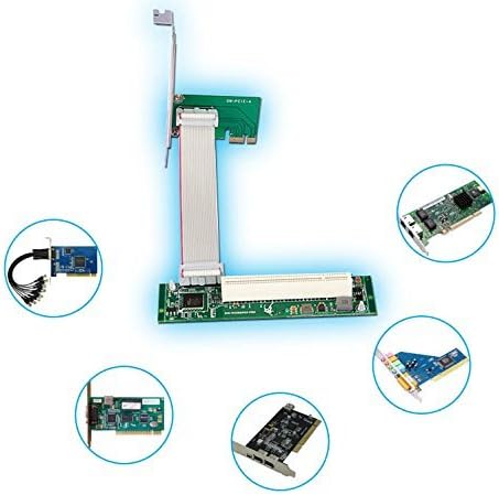 Sintech PCI-E Express 1X to PCI 32bits Riser Card with Flex Cable(SATA Power)