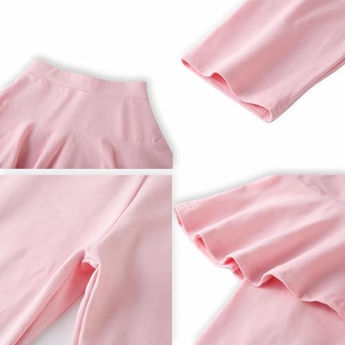 Girls' Knee Length Shorts with Skirt Capri Leggings Kids Summer Casual Sports Shorts 3-11 Years3