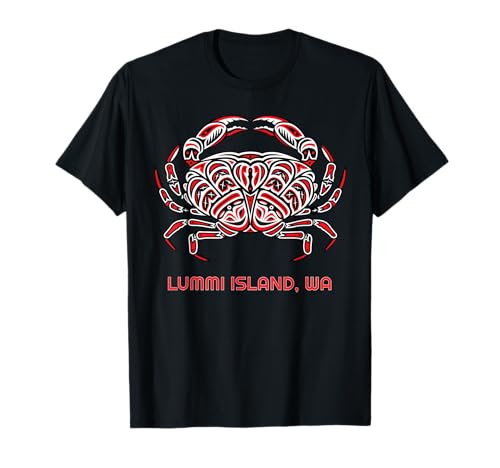 Lummi Island Washington Dungeness Crab Native American T-Shirt