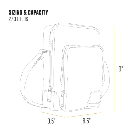 Image of Carhartt Crossbody Zip Bag, Durable, Adjustable Crossbody Bag with Zipper Closure for Men and Women