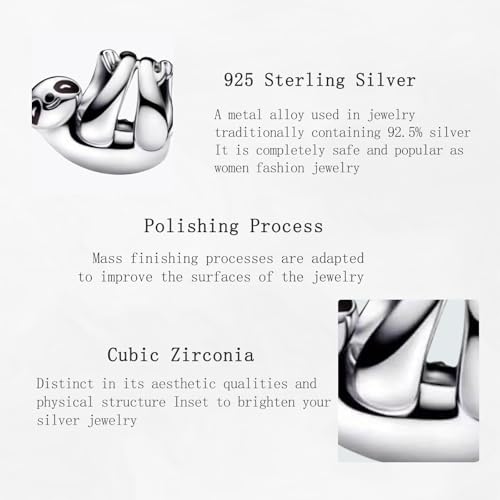 Charms Beads 925 Sterling Silver Animal Leaf Ocean Gold Travel Dangle Pendant with 5A Cubic fits for Charms Bracelets for Woman Mother's Day Christmas Birthday Gift4