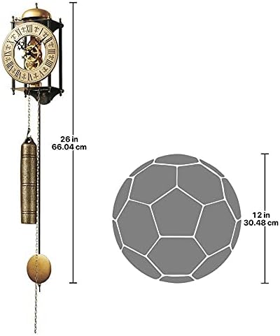 Miniatura 3 de Design Toscano YP351 The Templeton - Reloj de pared para decoración Steampunk 26 pulgadas acabado bronce