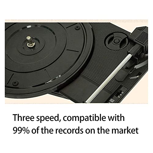 Record Player Turntable with Built-in Speakers 3-Speed Vintage Player Support Bluetooth in/RCA Output/Aux Input/Headphone Jack - Les Beatles, Paul McCartney, John Lennon, RIngo Starr, George Harrison Record Player Turntable with Built-in Speakers 3-Speed Vintage Player Support Bluetooth in/RCA Output/Aux Input/Headphone Jack – Image 6