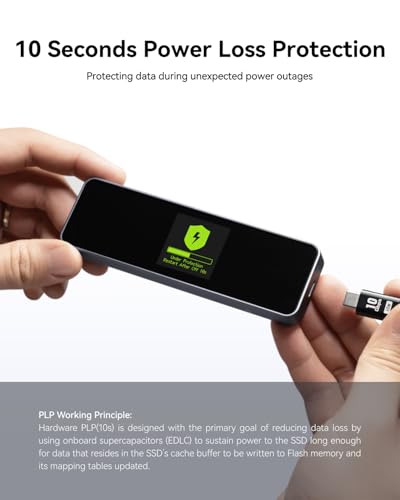 DOCKCASE Visual Smart M.2 NVMe SSD Enclosure US-10S の商品画像 2