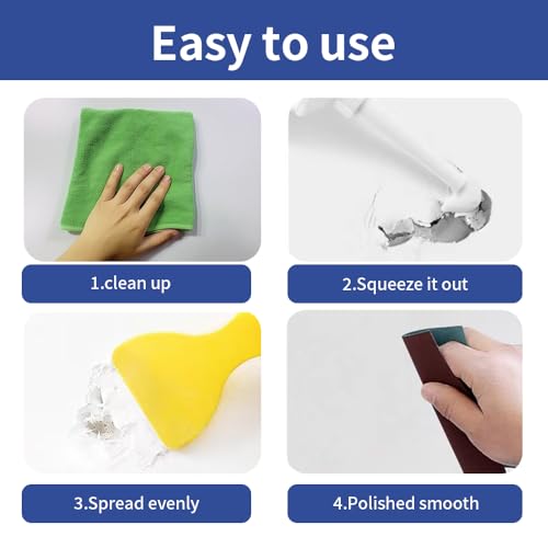 AUOMLVH Spackle Repair Kit - 8.8oz/250g Drywall Spackle for Filling Holes & Dents, Multi-Purpose Plaster for Home Wall Repairs