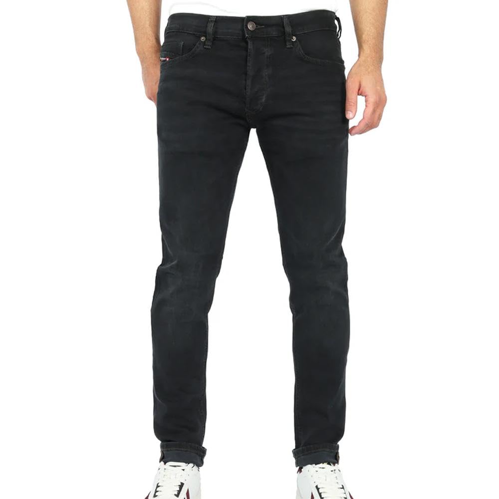 Diesel Men's Black Tepphar-X Faded Denim Pants - : 28/32 W28