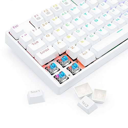 Teclado Redragon SURARA Pro RGB Branco (Switch Óptico Azul) K582W-RGB-PRO (PT-BLUE)