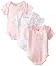 Petit Lem Baby-Girls Newborn 3 Pack Bodysuits-Flower