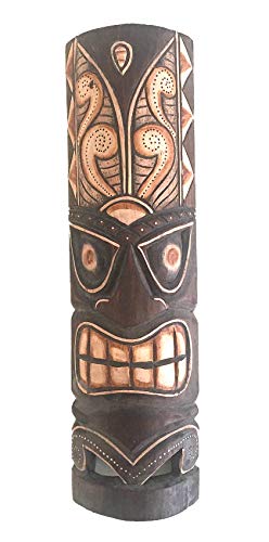 OMA African Wall Mask Hanging Tiki Mask For Good Health & Protection Tribal Tiki Polynesian Home Decor Gift Large Size