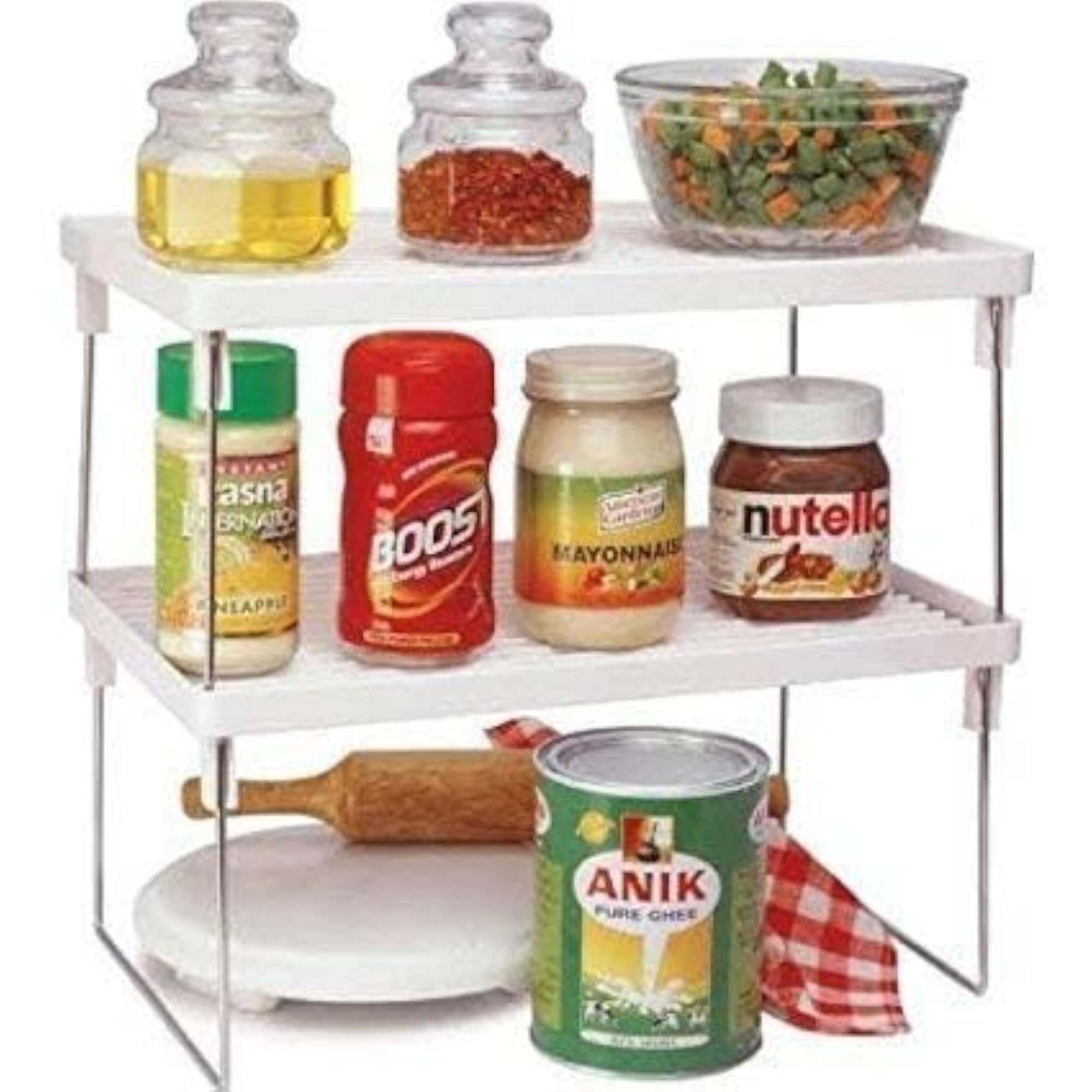 Modern Folding Kitchen Storage Rack for Fruits and Vegetables