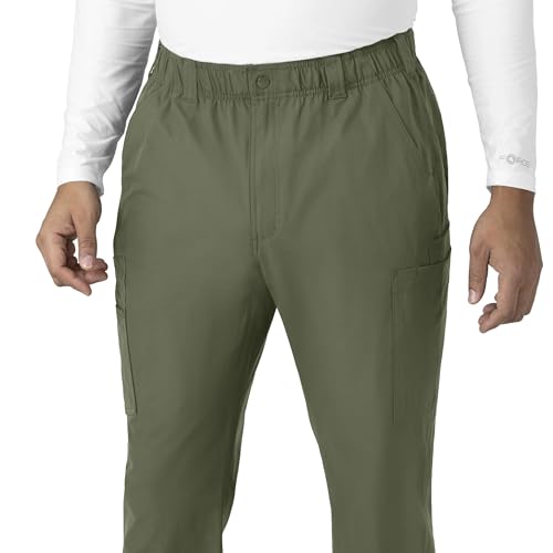 Carhartt Force Essentials Men's Straight Leg Cargo Scrub Pant, Olive, M TAL - image 5