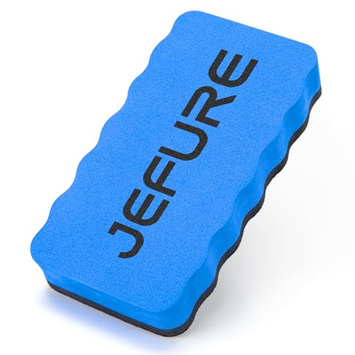 JEFURE Magnetic Whiteboard Eraser 1 Pc Blue