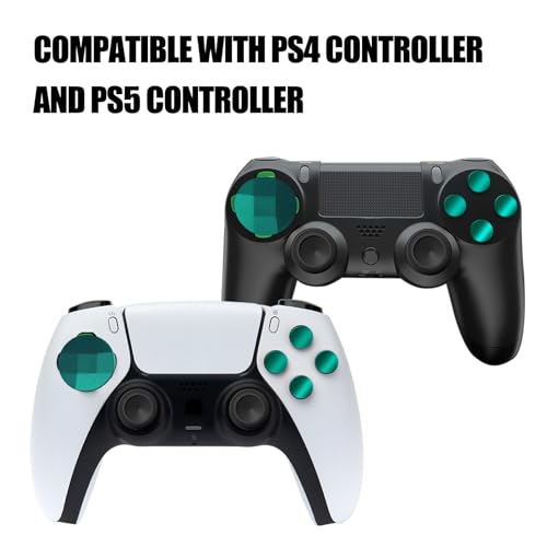 Kits de substituição de botões de bala de metal magnético 31 em 1 para controle PS5/PS4 (verde)