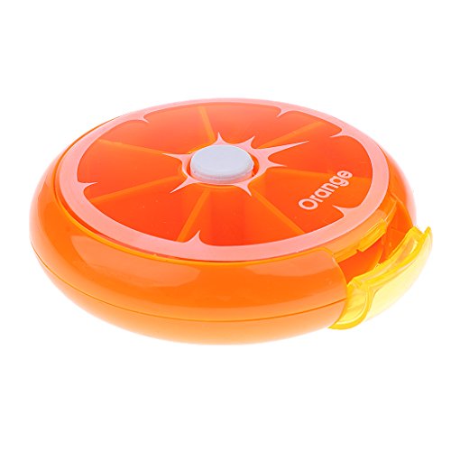 Pillenbox 7 dagen pillendoos tablettenbox medicijnbox voor thuisgebruik, reis- en zakenreis - oranje - Image 5