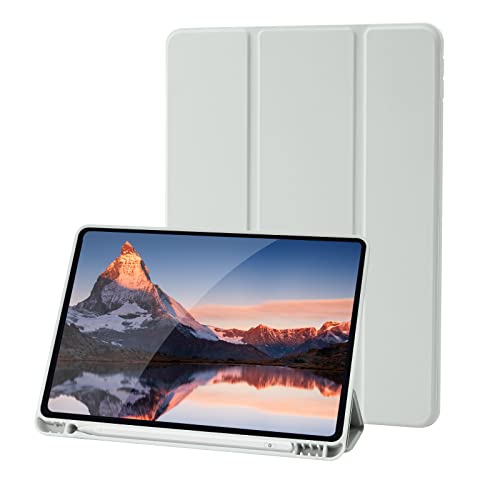 Case Compatible with iPad 9th/8th/7th Generation, Premium PU Leather + Soft TPU Back Case with Pencil Holder