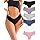 FINETOO Unterhosen Damen Baumwolle Spitze Brazilian Slip Damen Sexy Unterwäsche Frauen Atmungsaktiv Pantys Hipster Mehrpack 6