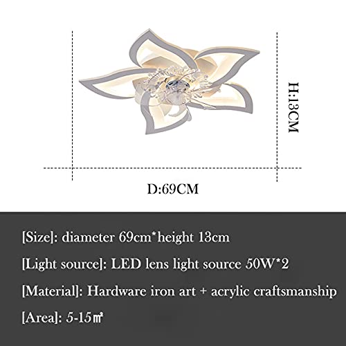 Ventilateur de plafond avec éclairage télécommande suspendue