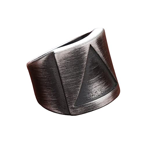 Retro Simple Viking Valknut Ring Triangle Nordic Antique Stainless Steel Biker Men Viking Ring Fashion Jewelry