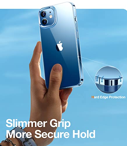 Torras For Iphone 12 Case Slim Fit And Iphone 12 Pro Case Slim, Super Thin Lightweight Hard Pc Cover Only Compatible With Iphone 12 Phone Case/Iphone 12 Pro Phone Case-6.1 Inch, Crystal Clear #TOP1