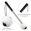 Culinavog Felt Head Drum Mallets 2 Pack – Percussion Timpani Sticks with Stainless Steel Handle and Storage Bag, Anti-Slip Grip, Compatible with Snare and Bass Drum (White) #2