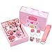 Produktbild amropi 18PCS Haarspangen Set Haarschleife Set für Mädchen Haarschmuck mit Geschenkbox Schleife und Haargummis Set