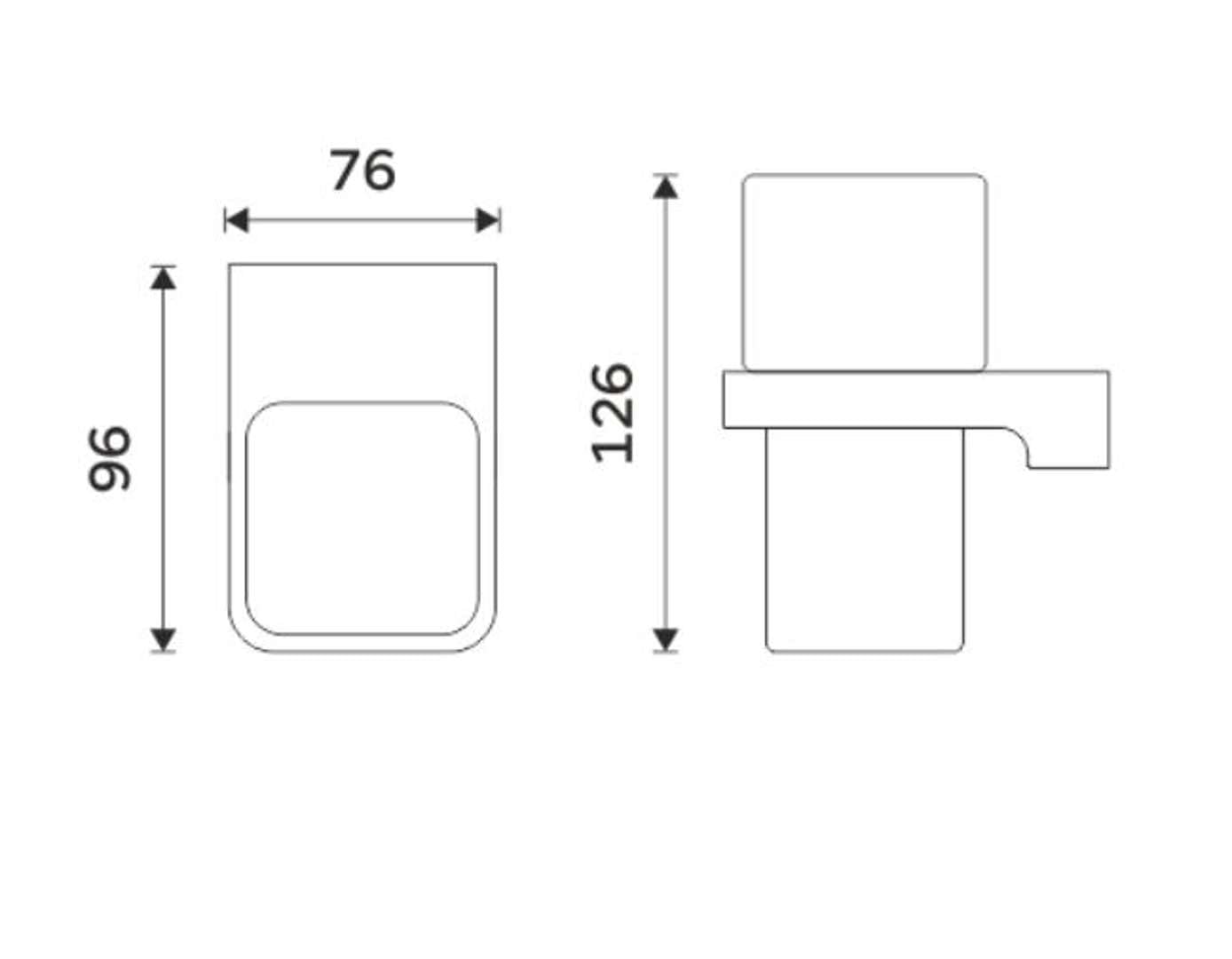 Nimco Maya Premium uchwyt na szczoteczki do zębów z ceramicznym kubkiem, montaż na ścianie, ceramiczny kubek, chromowany mosiądz, wysokiej jakości wykonanie, akcesoria łazienkowe pasujące do każdej