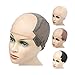 Wig Cap Stretch to Ear Wig Cap U Part Wig Cap with Adjustable Straps for Making Wigs (Dark Brown M 22 Inch)