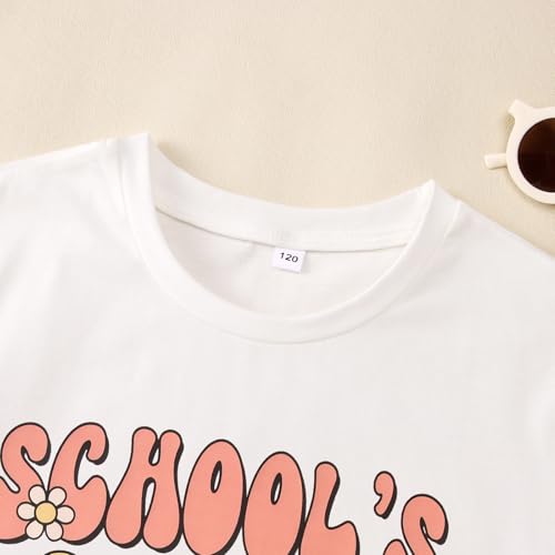 Image of CM C&M WODRO School's Out for Summer Shirt Girl Last Day of School T-Shirt Kids Cute Summer Vacation Short Sleeve Tees Top
