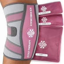 Knee Ice Pack Wrap 1 Pack - Adjustable Ice Pack for Knees Surgery, Replacement, Arthritis Pain, ACL, Sports Injuries, Post Surgery, for Long Duration - 1 Pack Pink