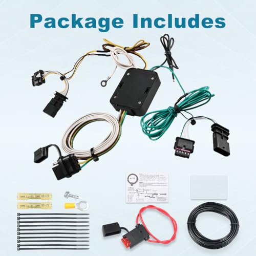 4-Pin Trailer Wiring Harness 56274 Compatible with Jeep Renegade 2015-2022 by WATERWICH - Used condition - Image 6