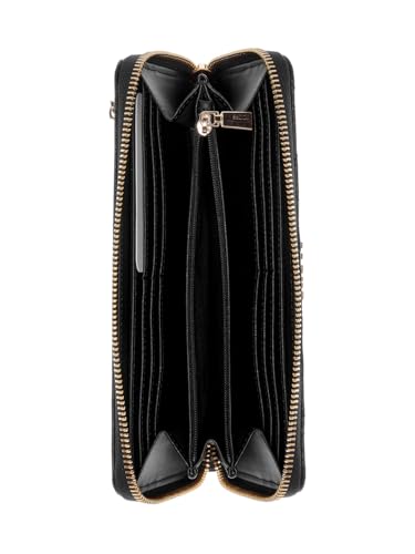 GUESS Women's Laurel II SLG Large Zip Around, Coal Logo, One Size3