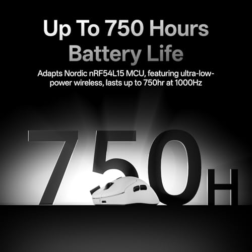 Image of Rapoo VT3 MAX Gen-2 Wireless Gaming Mouse, True 8K Wireless Polling Rate, 53g Lightweight, Up to 750 Hr Battery, Nordic nRF54L15 MCU, 120-Million Optical Switch, 10 Programmable Buttons, Macro Enabled