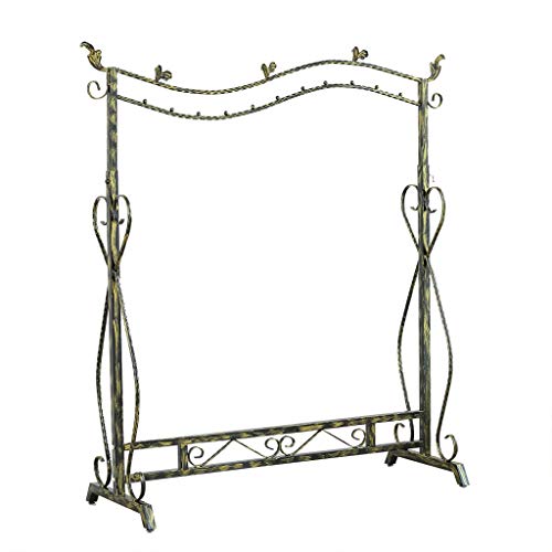 Loywe Kleiderständer im Vintage-Stil Garderobenständer Höhenverstellbar...