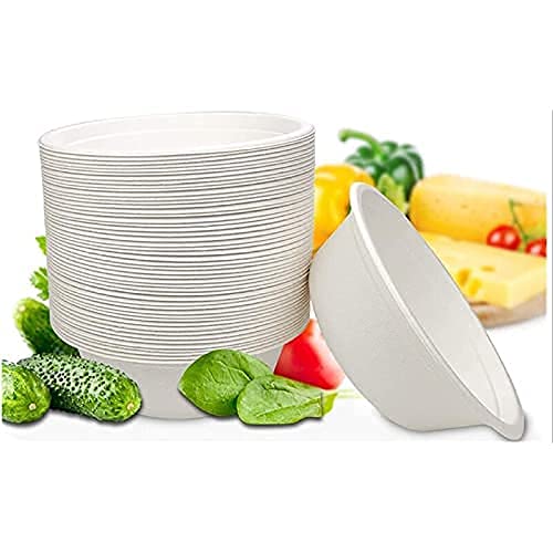 Heavy Duty Paper Bowls Bulk 12 Oz 100 Pack Compostable