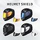 Motorradhelm Visier für Rpha 70/Rpha 11/HJ-26,Motorrad Windschutz Helm Objektiv Visier Vollgesichts,Helmvisier,Motorradhelm Zubehör Ersatz (Chrom Silber)