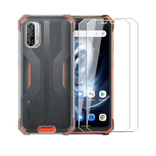 WDMYLFTW Hülle für Blackview BV7100 + 2 Stück Gehärteter Film Displayschutzfolie Schutzfolie - Transparent Weich Silikon Schutzhülle Flexibel TPU Tasche Case für Blackview BV7100 (Clear) WDMYLFTW Hülle für Blackview BV7100 + 2 Stück Gehärteter Film Displayschutzfolie Schutzfolie - Transparent Weich Silikon Schutzhülle Flexibel TPU Tasche Case für Blackview BV7100 (Clear)