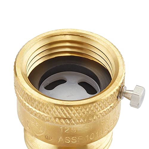 Pronese 1 Pack LeadFree Brass 3/4" Inch MHT Hose Bibb Connector