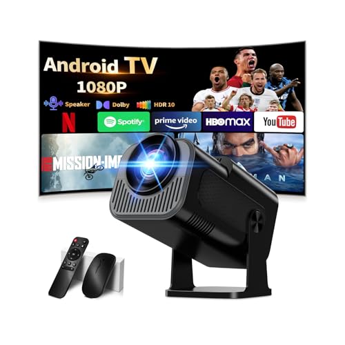 【Projector 2026 Upgraded】Mini Projector with WiFi 6 and Bluetooth 5.2 Support 4K 1080P Auto...