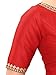 Madhu Fashion Women's Polyester Elbow Length Sleeves Blouse (40 Red)