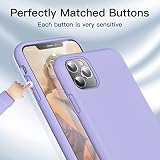 GOODVISH Etui kompatybilne z iPhone 11 Pro | Liquid silikonowe etui z miękką wyściółką z mikrofibry | ochrona aparatu i ekranu | odporne na uderzenia etui na telefon komórkowy do iPhone 11Pro -5,8 cala | fioletowe
