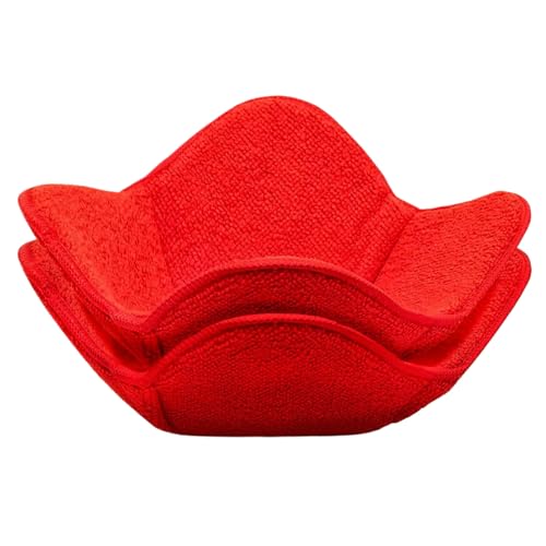 Juego de 2 soportes para tazones, resistentes al calor, estante de calentamiento reutilizable para preparación de comidas, alimentos calientes, herramienta de cocina apta para horno de camping, 25 x